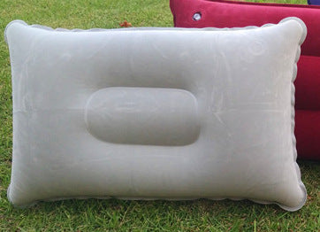 Wholesale Outdoor Pvc Pillows Travel Camping Thick Flocking Rectangular Inflatable Pillows Nap Companion Square Pillow - My Store