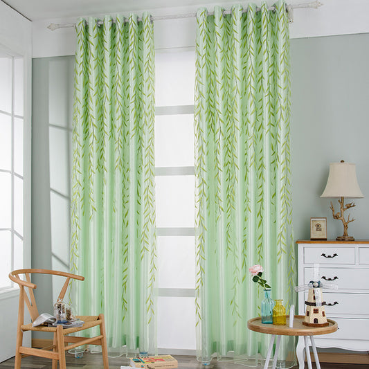 Exquisite Transparent Printed Curtains - My Store