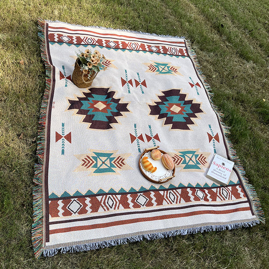 Bohemian Knitted Chenille American Outdoor Camping Rugs - My Store