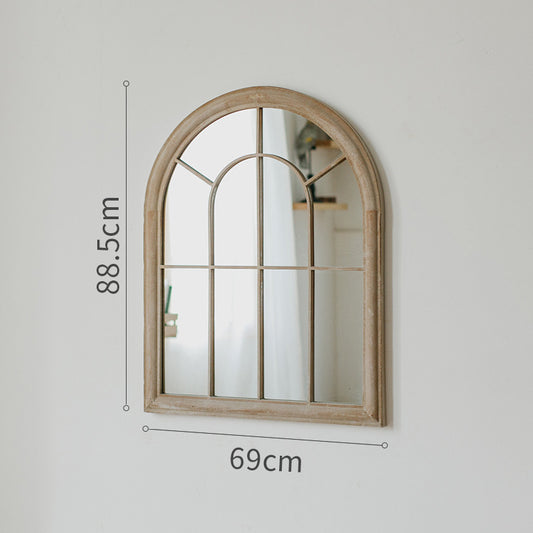 Retro False Window Decoration French Wall Mirror Landing - My Store