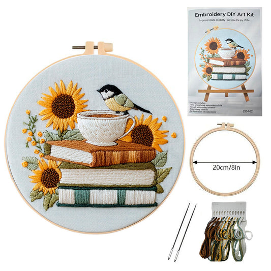 New Embroidery Bird Sunflower Series Material Package - My Store