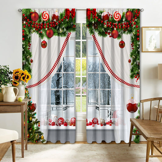 Digital Printed Christmas Curtains - My Store