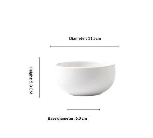 Nordic Matte Ceramic Plates Soup Bowls - My Store