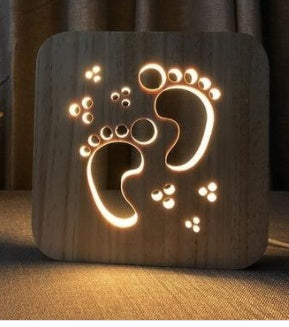 LED Night Lights Guitar Saxophone Violin Music Note 3D Lamp USB Power Wood Carving Table Lamp Decorative Lamps For Living Room Room - My Store