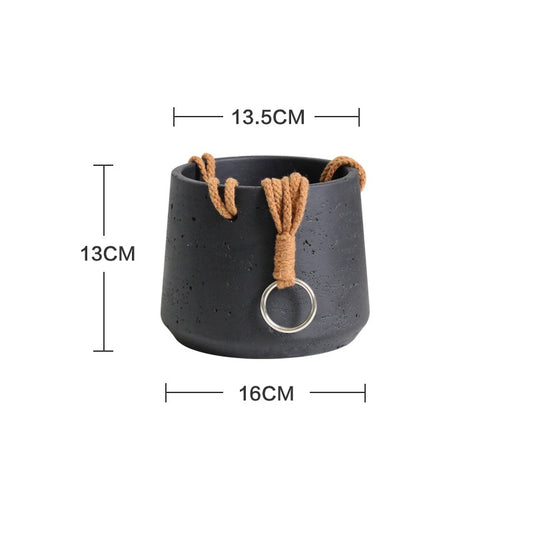 Nordic Wall Hanging Cement Hanging Flower Pot - My Store