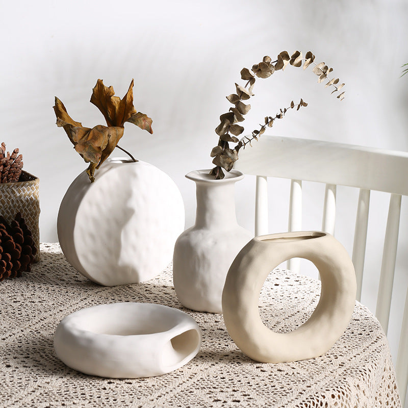Scandinavian Style Simple Primitive Ceramics Vases Ornaments - My Store