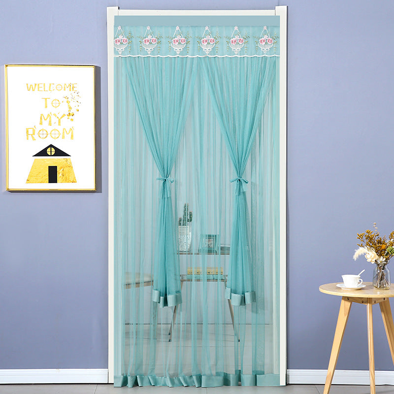 Punch-free Mosquito-proof Curtain Fabric Mesh Curtains Bedroom Lace Partition Four Seasons Household - My Store