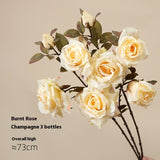 Artificial Flowers Dried Fake Flowers Retro Oil Painting Living Room Decoration - My Store