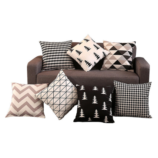 Throw Pillow Peach Skin Flannel Cushion Sofa Cushion Cushion Pillow Cover Pillow Cover - My Store