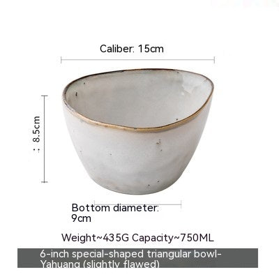 Retro Irregular Flaw Salad Plates - My Store