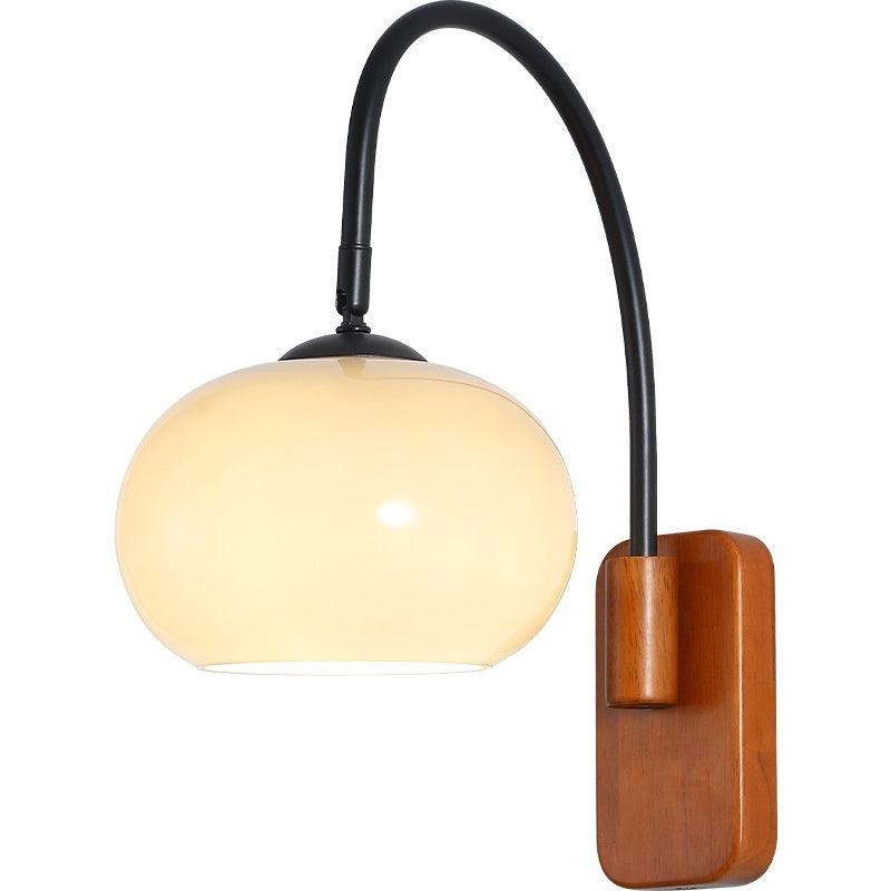 Bedside Wall Lamp Creative Retro Glass Wall LED Lamp - My Store