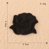 Computer Embroidery Black And White Roses Hotel Bed Sheets - My Store