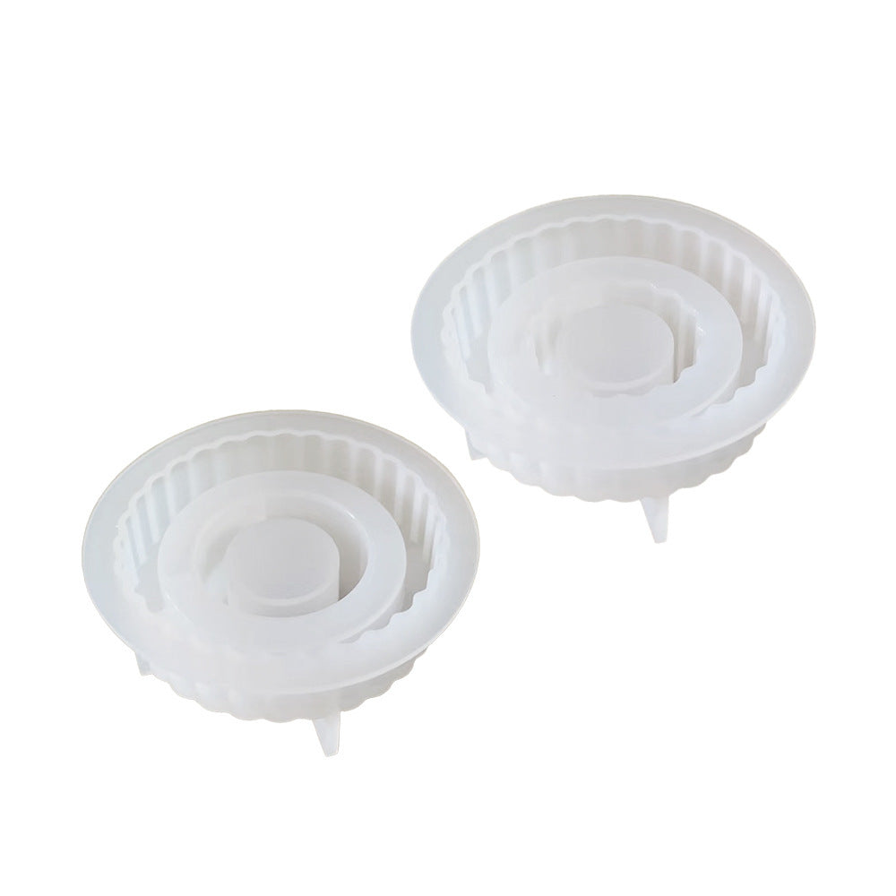 Striped Candle Holder Aroma Candle Holder Silicone Mold - My Store