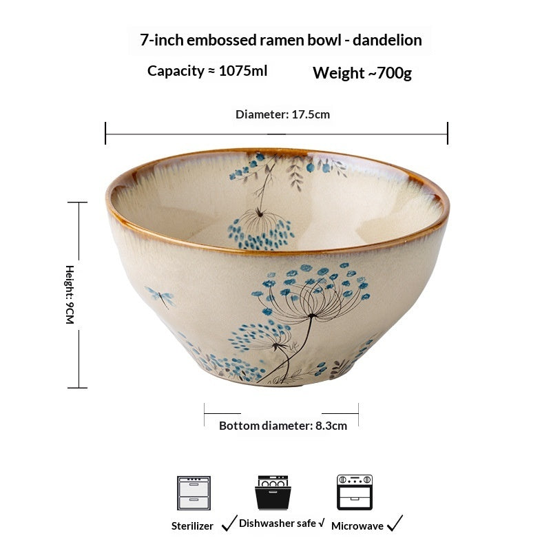 Household Tableware Ceramic Bowls And Plates - My Store