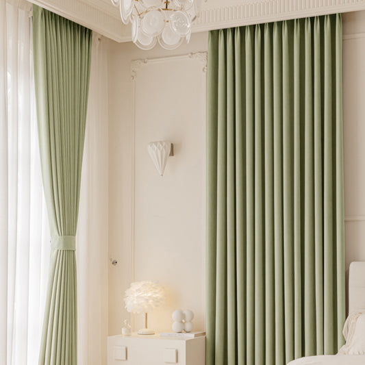 Master Blinds Curtains Chenille French-Style Luxe-Looking Home Decor Light Luxury Modern Authentic Extra-Thick - My Store