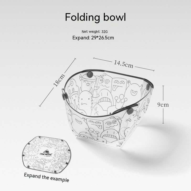 Outdoor Folding Bowls, Tableware, Portable Travel Plates - My Store