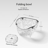 Outdoor Folding Bowls, Tableware, Portable Travel Plates - My Store