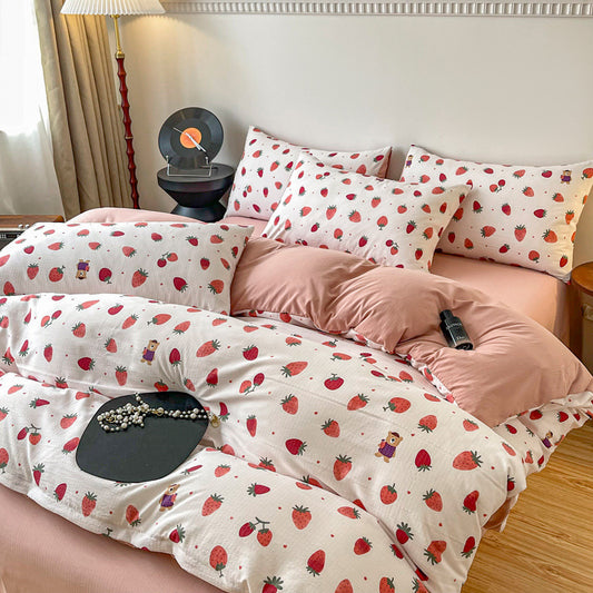 Four-piece Bed Set Jacquard Quilt Cover Sheets - My Store