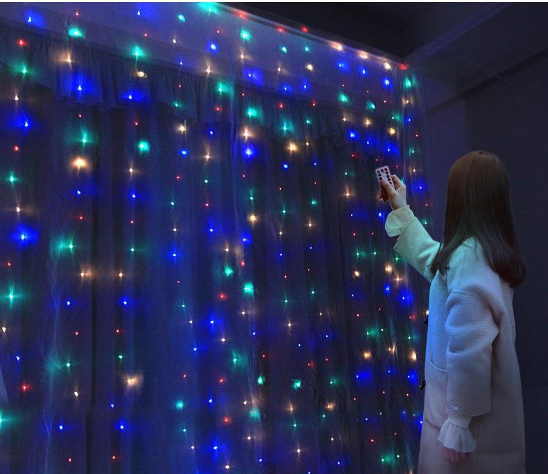 Remote Control Copper Wire Light Curtain String - My Store
