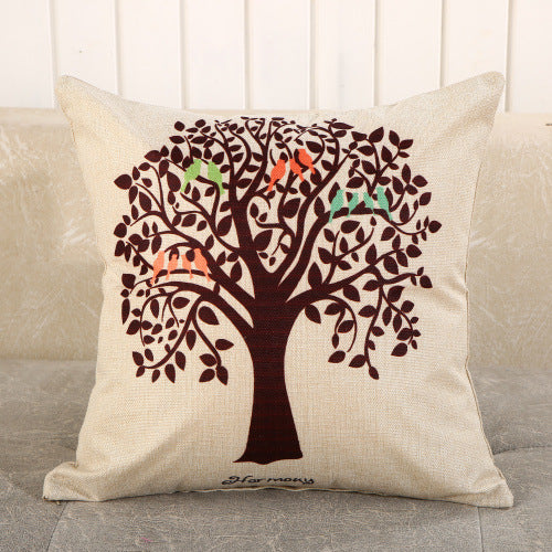 Fabric Decoration Supplies Car Gift Linen Printed Pillows Bedside Cushion Couch Pillow - My Store