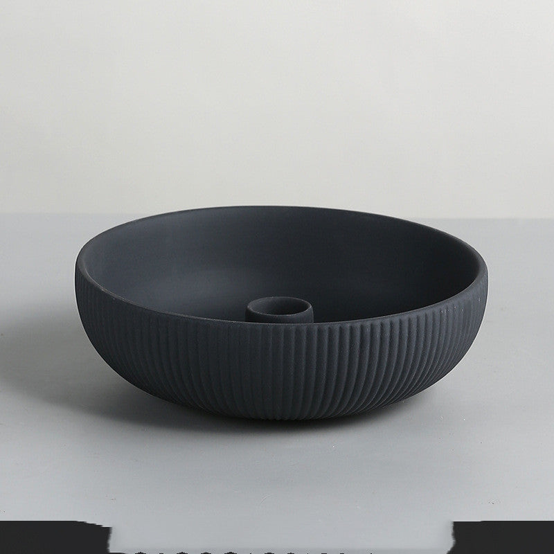 Simple Ceramic Candle Tray Candle Holder Candle Utensils - My Store