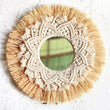 Hand-woven Raffia Mirror Wall Decoration - My Store