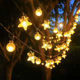 Christmas LED Solar-Powered Patio Light String - My Store