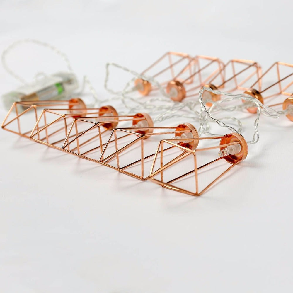 Wrought iron water diamond hour light string - My Store