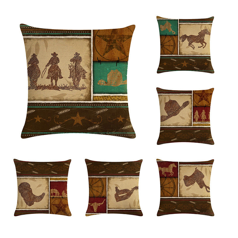 Cowboy Decorative Throw Pillows Cushion Covers - My Store