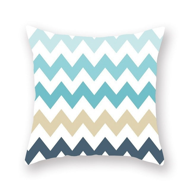 Green geometric pillow cushion cover sofa cushion - My Store