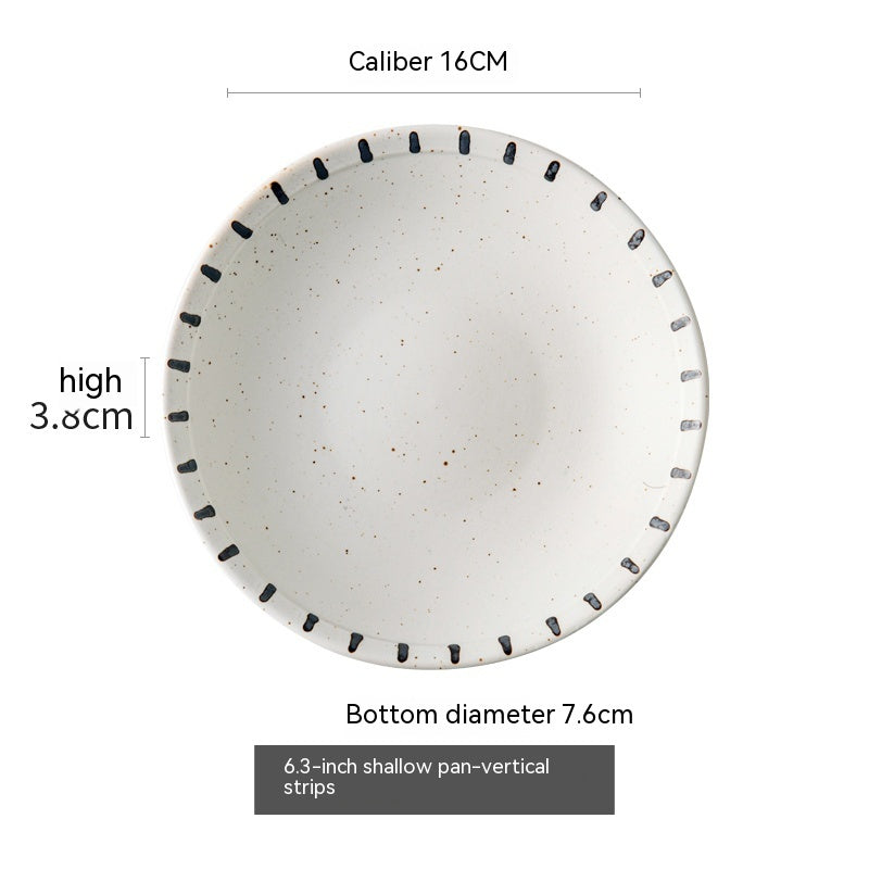 Japanese Textured Tableware And Household Plates - My Store