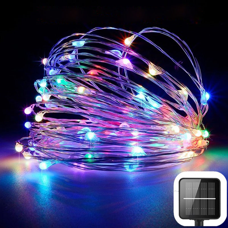 100 200led solar copper wire string light - My Store