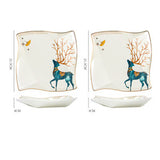 Dinner Plates Ceramic Steak Plate Web Porcelain - My Store