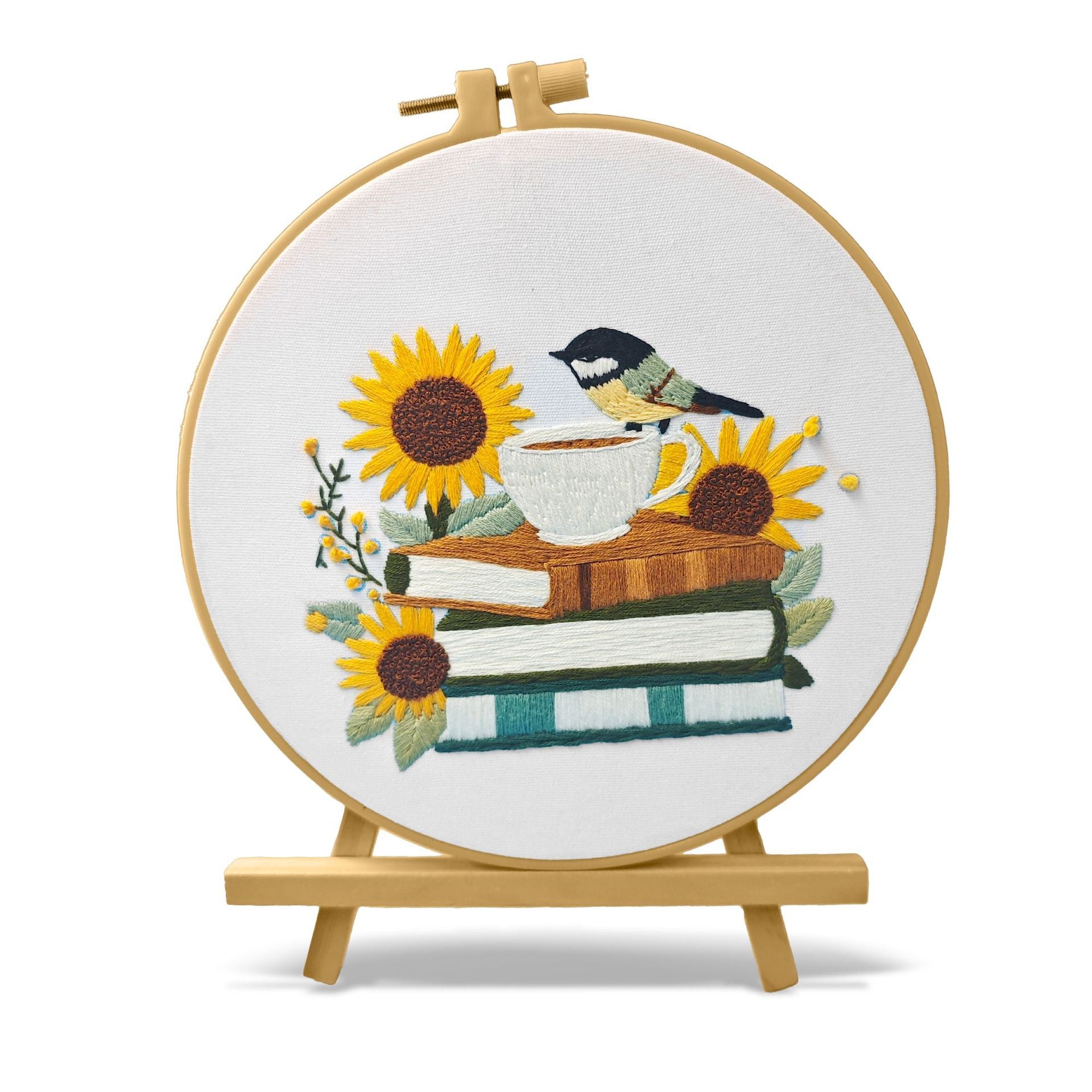 New Embroidery Bird Sunflower Series Material Package - My Store