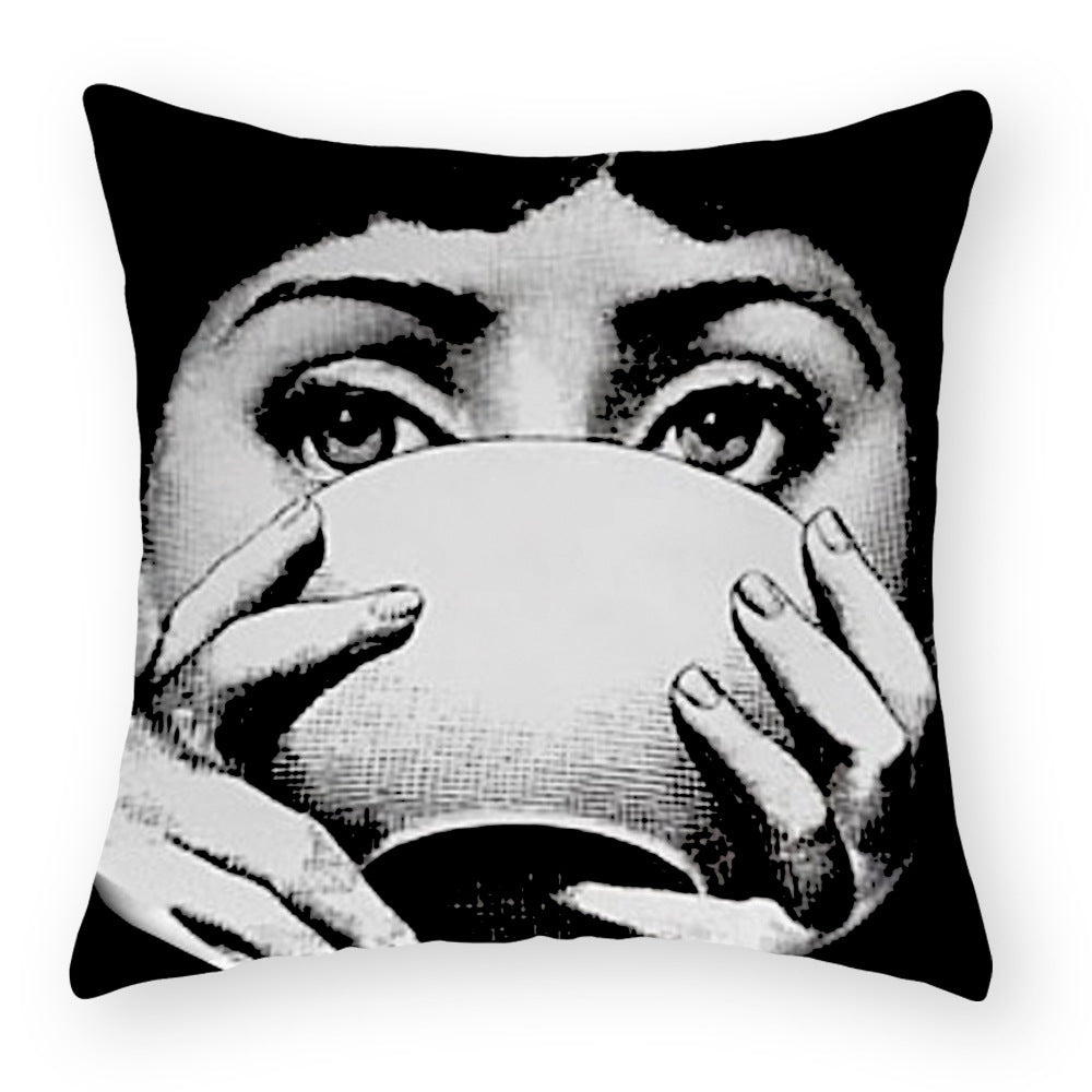 Peach Skin Plush Pillow Cover Sofa Cushion Car Cushion Cover - My Store