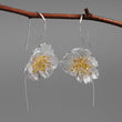 Artificial Flowers 925 Sterling Silver Earrings - My Store