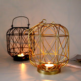 Metal Table Candlestick Home Decoration Modern Romantic Iron Candle Holders Room Decor - My Store