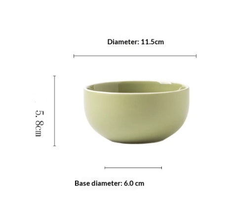 Nordic Matte Ceramic Plates Soup Bowls - My Store