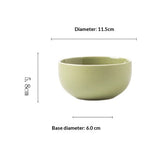 Nordic Matte Ceramic Plates Soup Bowls - My Store