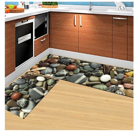 Floor mats, non-slip, oil-proof, household machine washable door mats, bathroom, bathroom, bedside rugs - My Store