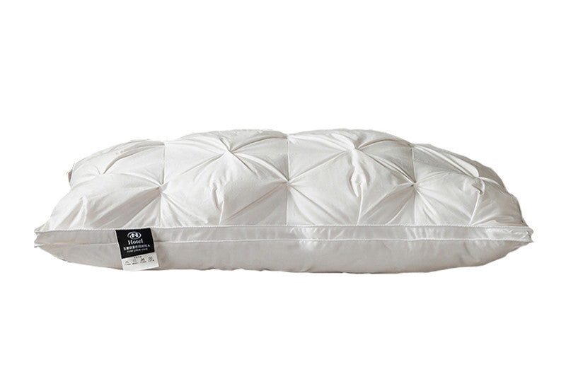 A Pair Of Feather Pillows And White Goose Single Neck Guards - My Store