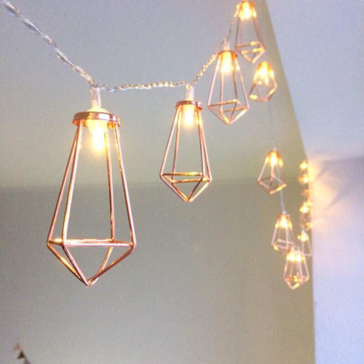 Wrought iron water diamond hour light string - My Store