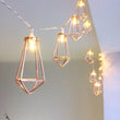 Wrought iron water diamond hour light string - My Store