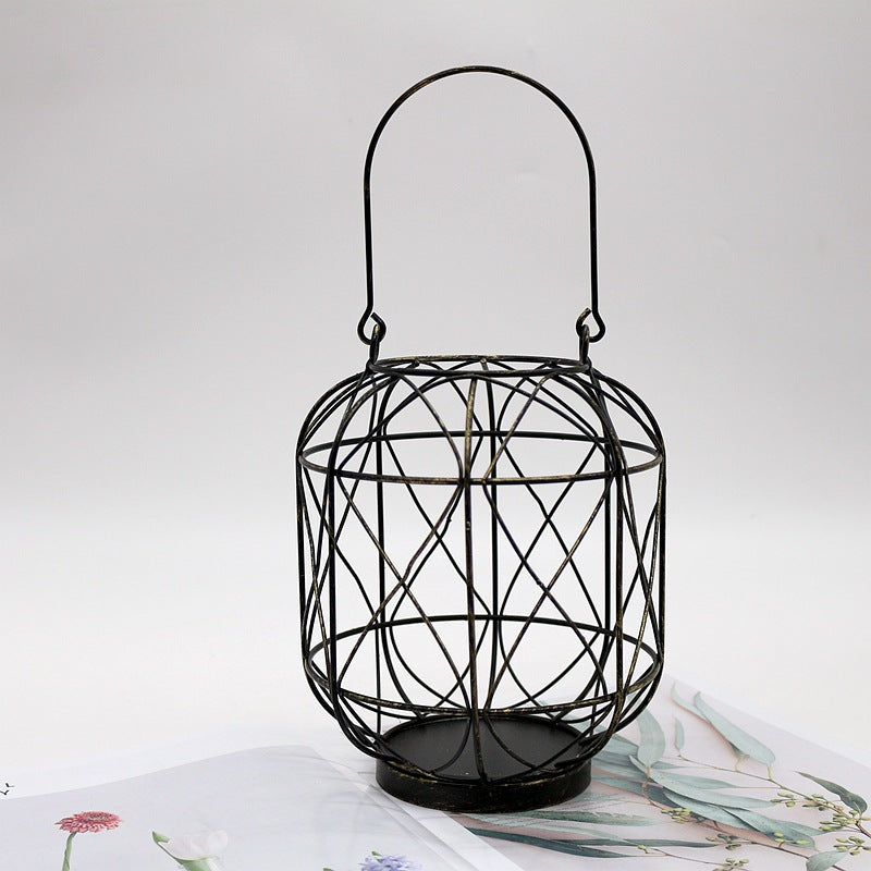 Metal Table Candlestick Home Decoration Modern Romantic Iron Candle Holders Room Decor - My Store