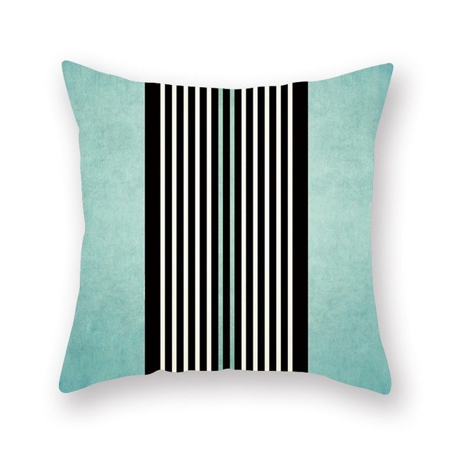 Green geometric pillow cushion cover sofa cushion - My Store