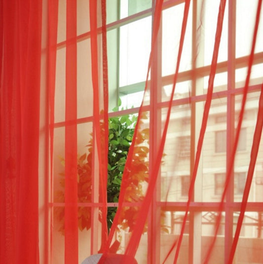 Curtains Solid Tulle Modern Curtains For Living Room Transparent Tulle Curtains Window Sheer For The Bedroom - My Store
