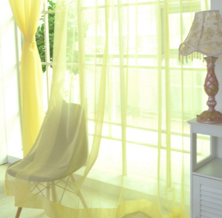Curtains Solid Tulle Modern Curtains For Living Room Transparent Tulle Curtains Window Sheer For The Bedroom - My Store