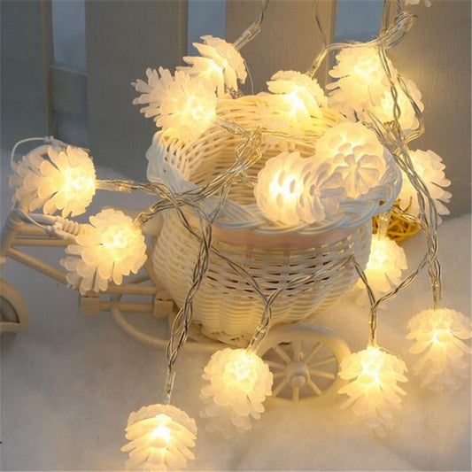 LED pine cone light string - My Store