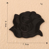 Computer Embroidery Black And White Roses Hotel Bed Sheets - My Store