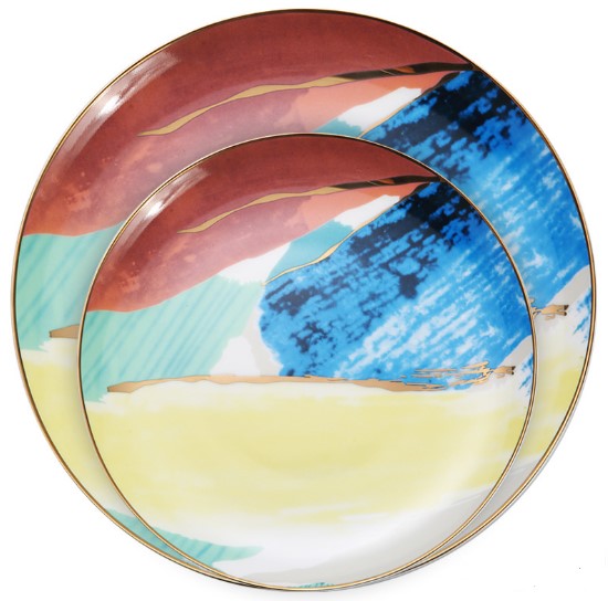 Watercolor Dessert Plates - My Store